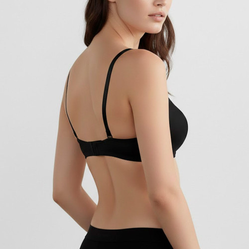 Brasier Strapless Realce Alto Peter Pan Negro 2495