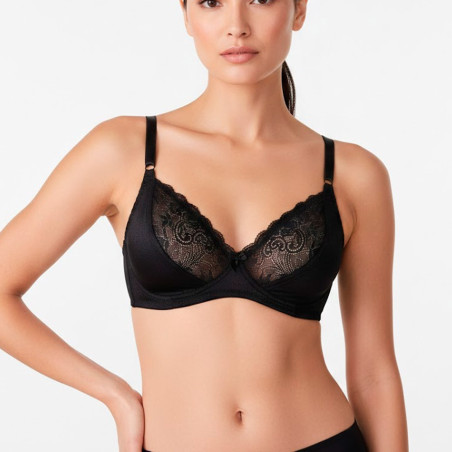 Brasier Peter Pan Realce Natural Copa B Negro 2020
