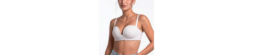 Brasier Peter Pan Strapless Convertible Copa B Blanco 6137