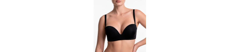 Brasier Peter Pan Strapless Convertible Copa B Negro 6137