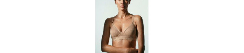Brasier Deportivo Peter Pan Copa B Algodón Lycra Beige 3400