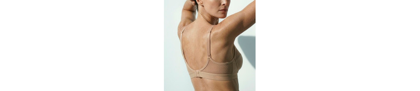Brasier Deportivo Peter Pan Copa B Algodón Lycra Beige 3400