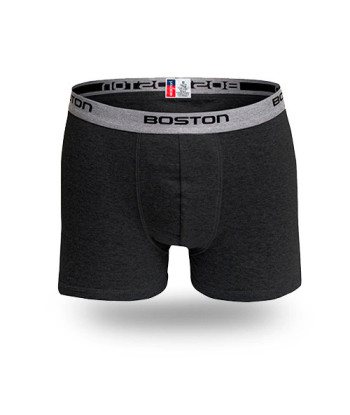Pack x3 Bóxer Boston Corto Plomo Oscuro