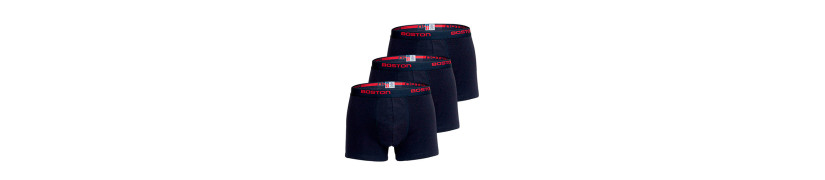 Pack x3 Bóxer Boston Corto Azul Marino