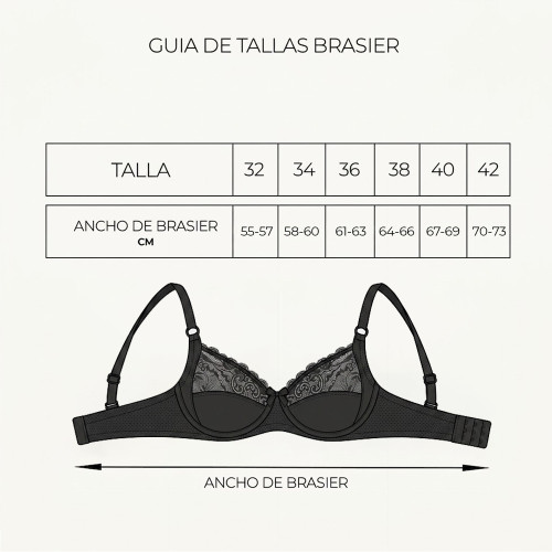 Brasier Full Soporte Peter Pan Negro 7260