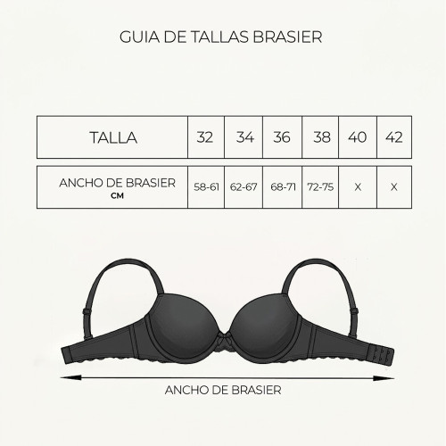 Brasier Strapless Realce Alto Peter Pan Blanco 2495