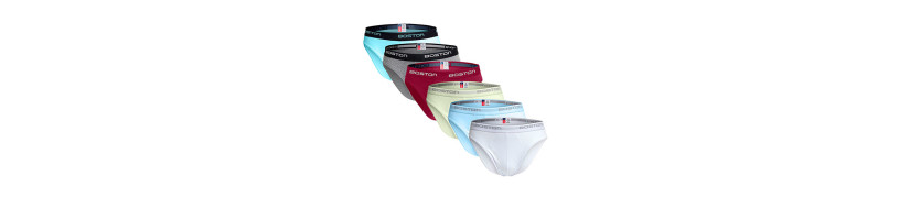 Pack X6 Trusas Boston Hombre 100% Algodón Multicolor 2