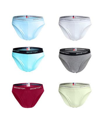 Pack X6 Trusas Boston Hombre 100% Algodón Multicolor 2