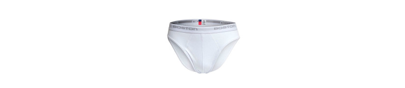 Pack x4 Trusas Boston Hombre Bikini Blanco