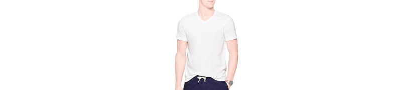 Polo Boston 929 Cuello V Manga Corta Blanco