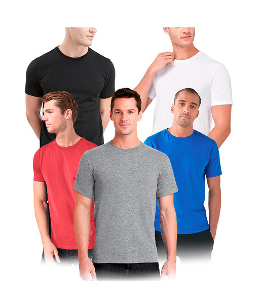 Pack x5 Polo Boston Cuello Redondo - Multicolor