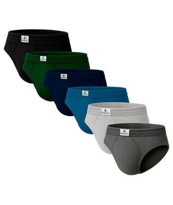 Pack X6 Trusas Boston Bikini Algodón Multicolor