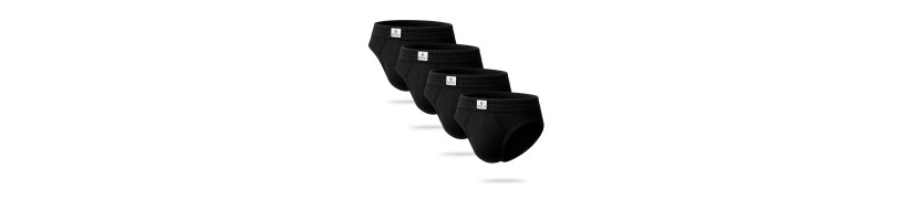 Pack x4 Trusas Boston Recubierto Bikini Negro