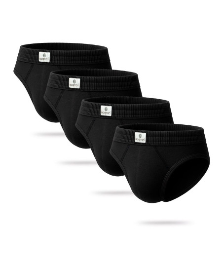 Pack x4 Trusas Boston Recubierto Bikini Negro