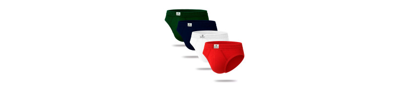 Pack x4 Trusas Boston Recubierto Bikini Multicolor
