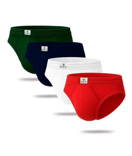Pack x4 Trusas Boston Recubierto Bikini Multicolor