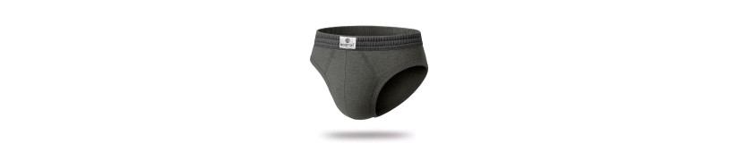 Pack x4 Trusas Boston Recubierto Bikini Plomo oscuro