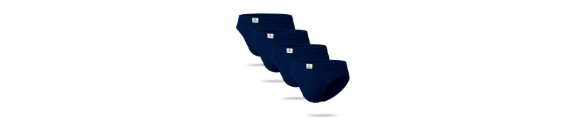 Pack x4 Trusas Boston Recubierto Bikini Azul Marino