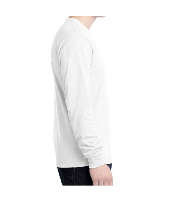 Polo Boston Manga Larga Cuello U - Blanco