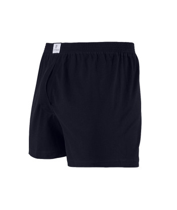 Short Boston De Algodón Recubierto Azul Marino