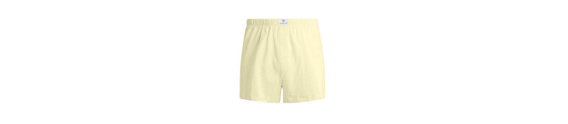 Short Boston De Algodón Recubierto Crema