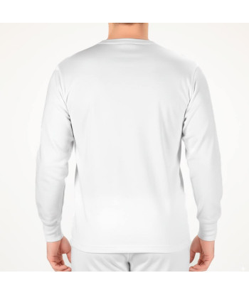Camiseta Boston Manga Larga de Franela con Botones - Blanco