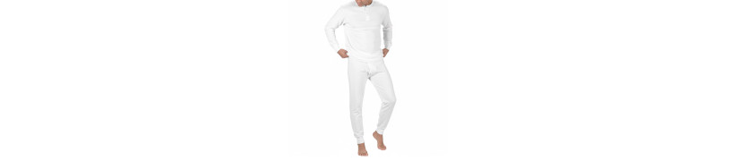 Pijama Afranelada Boston - Blanco
