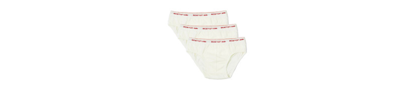 Pack x3 Calzoncillos Boston Kids Crema
