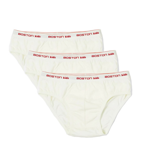 Pack x3 Calzoncillos Boston Kids Crema