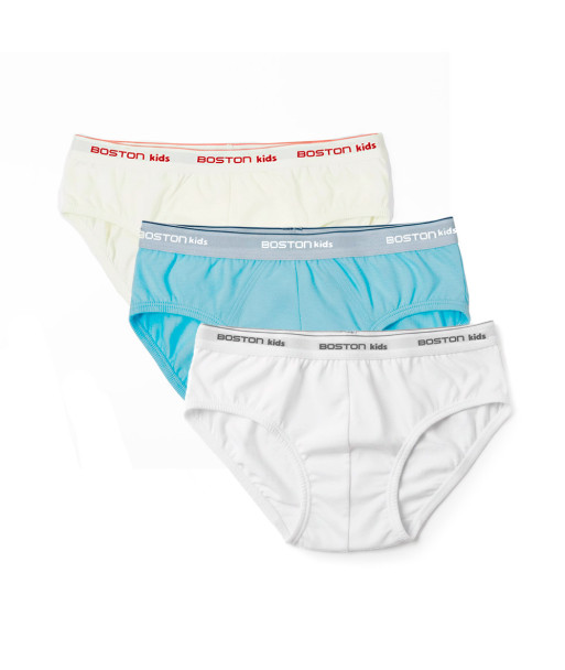 Pack x3 Calzoncillos Boston Kids Blanco
