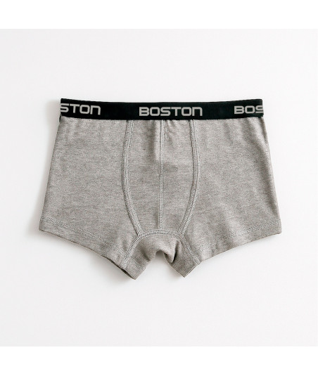 Bóxer Corto Boston Kids Plomo Claro