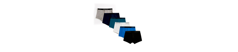Pack x6 Bóxer Corto Boston Niños Multicolor
