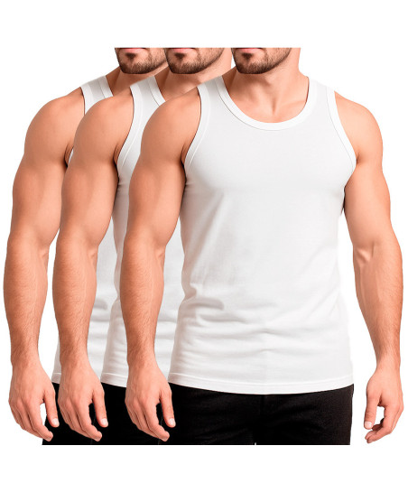 Pack x3 Bvd Stripper Basico Premium Blanco
