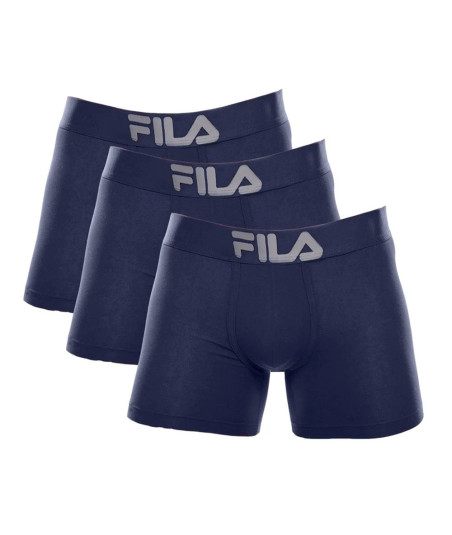 Pack x3 Bóxer Fila Pretina Ancha Azul Marino