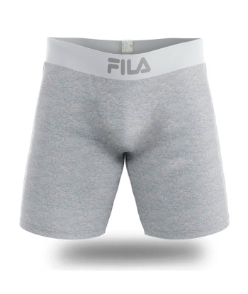 Pack x3 Bóxer Largo Fila Pretina Ancha Plomo