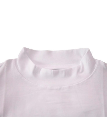 Polo Manga Larga Fila Cuello Alto Blanco