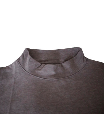 Polo Manga Larga Fila Cuello Alto Plomo Oscuro