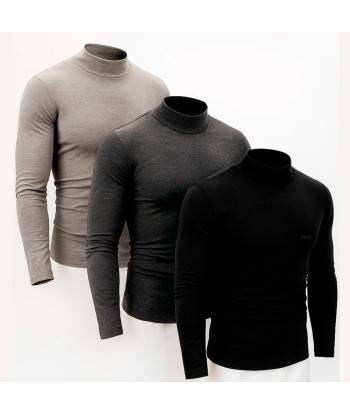 Set de 3 Polos Fila Manga Larga Cuello Alto - Multicolor 2