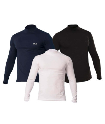 Set de 3 Polos Fila Manga Larga Cuello Alto - Multicolor