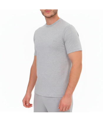 Polo Manga Corta Fila Cuello Redondo Plomo