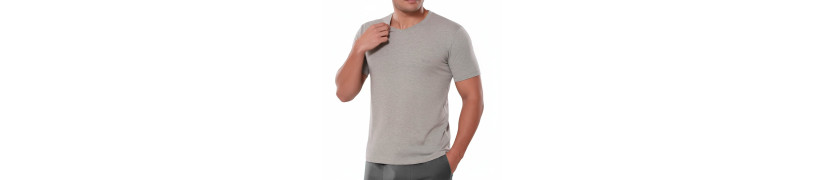 Polo Manga Corta Fila Cuello V Plomo