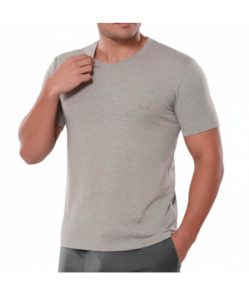 Polo Manga Corta Fila Cuello V Plomo