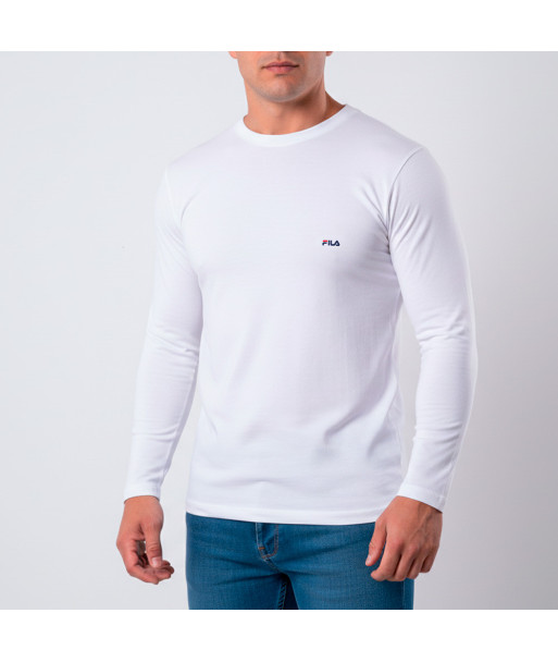 Polo manga larga FILA Cuello Redondo Blanco