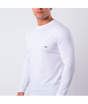 Polo manga larga FILA Cuello Redondo Blanco