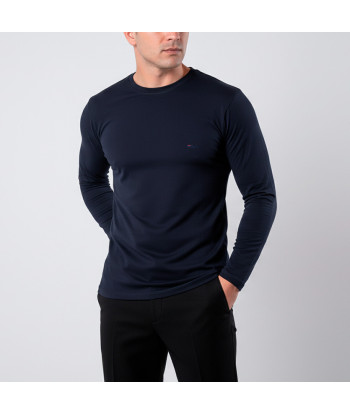 Polo manga larga FILA Cuello Redondo Azul Marino