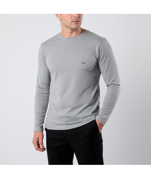 Polo manga larga FILA Cuello Redondo Plomo Claro